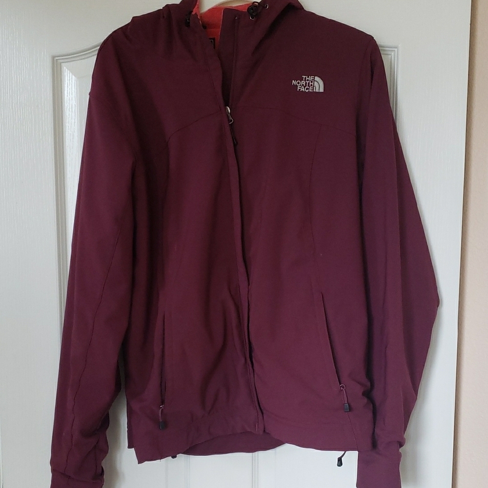 The North Face Red Bomber Jacket with Hood
